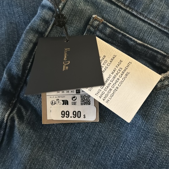 MASSIMO DUTTI SLIM FIT MID-RISE CROPPED JEANS SIZE 10 NWT $99.90 Online now! - Picture 10 of 11